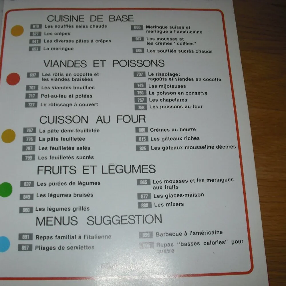 La cuisine pas a pas French used hardcover excellent condition